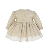 Baby Girls Beige Puffball Dress
