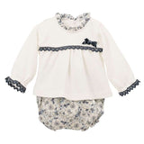 Girls Top & Printed Flower Jam Pants Merope