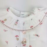 White & Pink Long Sleeve Jam Pants Set