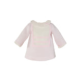 Pink and White Lace Shortie Set