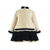 Girls Navy Blue & Gold Dress