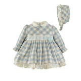 Blue / Pink Check Dress Set