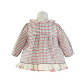 Gorgeous Pink and Grey Check Baby Dress