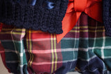 Top With Tartan Jam Pants & Cardigan