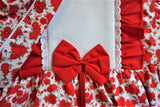Girls Set Combined Flowers & Stripes