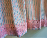 Pink Pinafore Dress and White Blouse