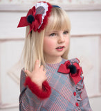 Red & Blue Tartan Hair Clip