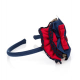 Navy & Red Tartan Hairband