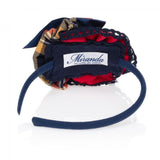 Navy & Red Tartan Hairband