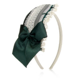 Green & Grey Check Hairband