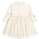 Ivory Velvet & Tulle Dress